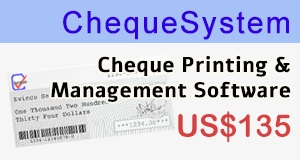 ChequeSystem Cheque Printing Software and management too